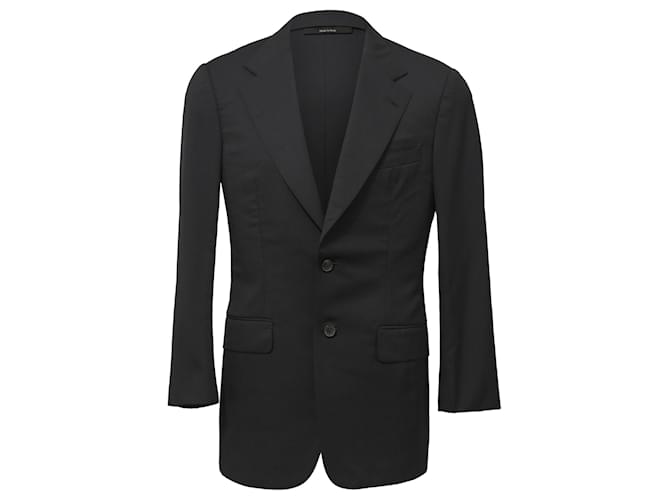 Gucci Single-Breasted Blazer in Black Wool  ref.1424313