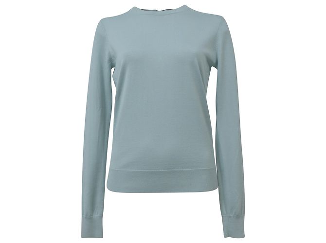 Maglione girocollo Regal in lana azzurra chiara di Theory Blu Blu chiaro 