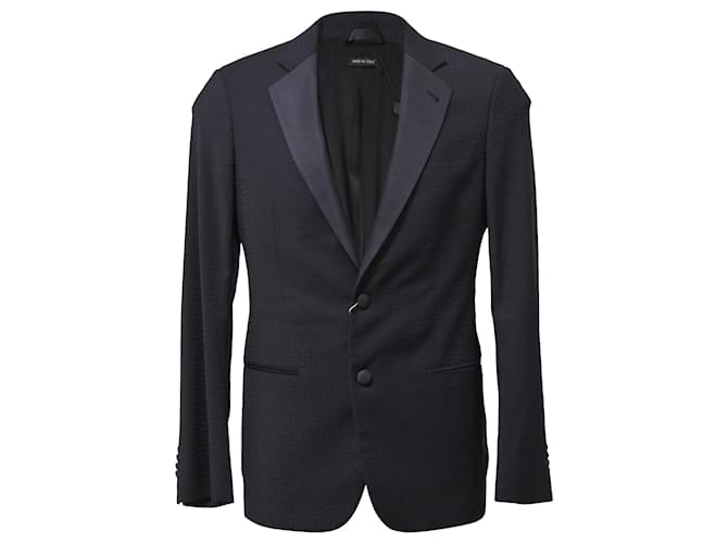 Giorgio Armani Soho Blazer in Navy Blue Wool  ref.1424328