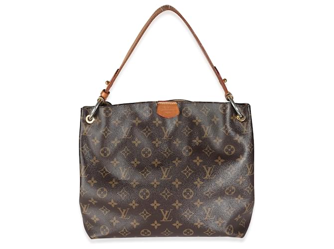 Sac Graceful PM en toile Monogram Louis Vuitton Marron  ref.1424334