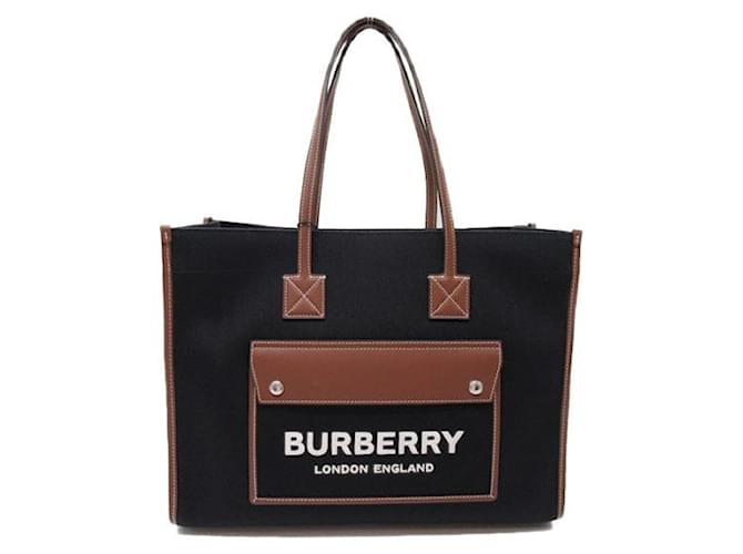 Bolsa tote Burberry Freya Bolsa de couro 8055747.0 em ótimo estado Preto  ref.1424343