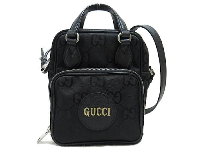 Gucci GG Econyl Off the Grid Crossbody Bag  Canvas Crossbody Bag 625850 in Great Condition Black Cloth  ref.1424359