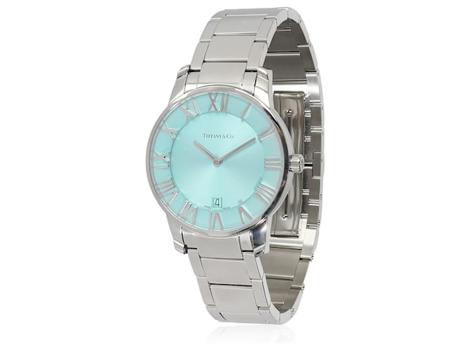 Tiffany & Co. Atlas 63452769 Men's Watch in  Stainless Steel Silvery Metallic Metal  ref.1424372