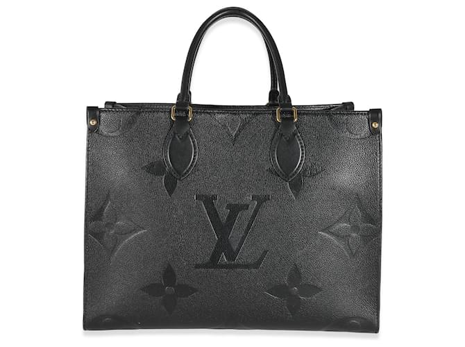 Louis Vuitton Preto Empreinte Onthego MM Couro  ref.1424391