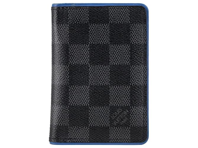 Organizer Organiseur de poche Louis Vuitton en toile enduite charbon Gris anthracite  ref.1424409