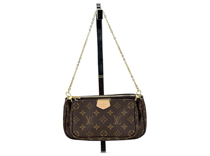 Louis Vuitton Multi Pochette Accessoires Toile Monogram Marron D'occasion  ref.1424416