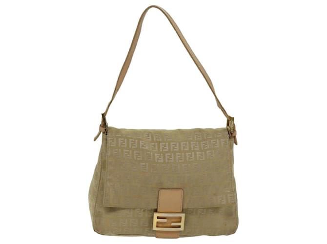 Fendi Mamma Baguette Beige Cloth  ref.1424575