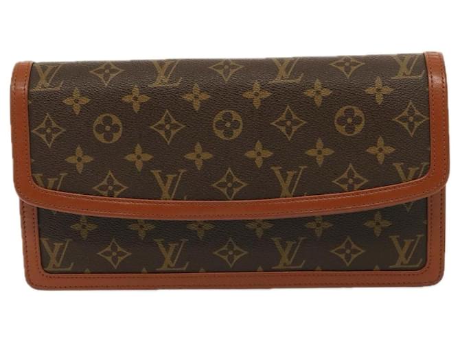 Louis Vuitton Pochette Dame Brown Cloth  ref.1424581