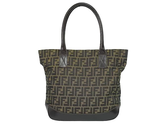 Fendi Zucca Preto Lona  ref.1424600