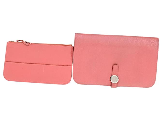 Hermès Dogon Rosa Cuero  ref.1424603