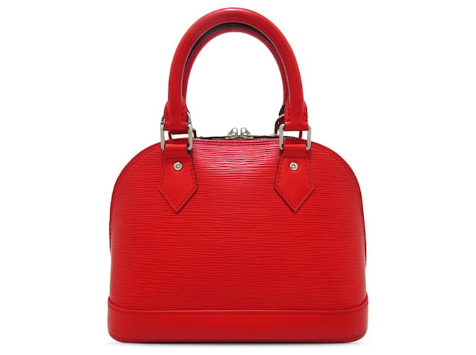 Louis Vuitton Alma BB en Epi rouge Cuir  ref.1424624