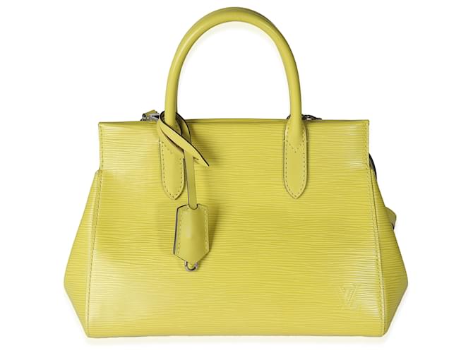 Louis Vuitton Pistache Epi Marly BB Amarillo Cuero  ref.1424885