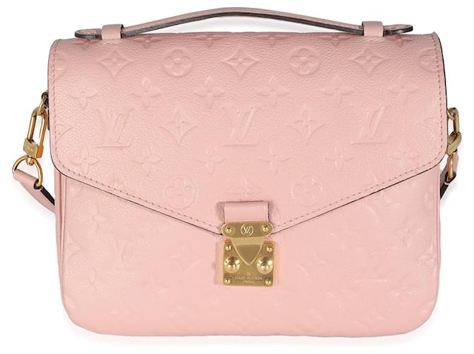 Louis Vuitton Rose Poudre Empreinte Pochette Métis Pink Leather  ref.1424904