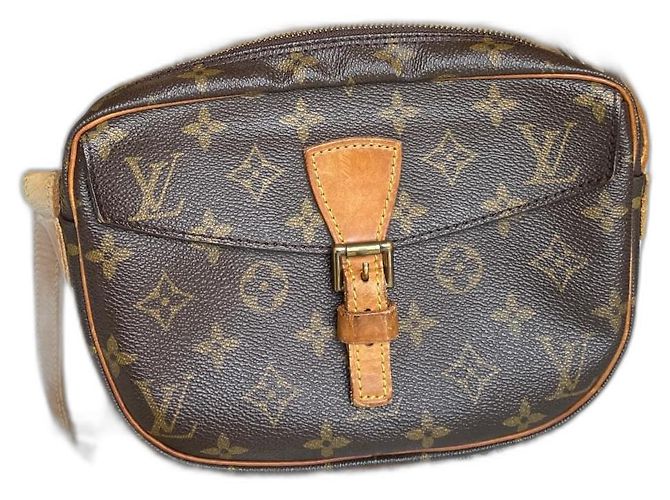 Bolsa de ombro Louis Vuitton Monogram couro marrom Castanho escuro Monograma
