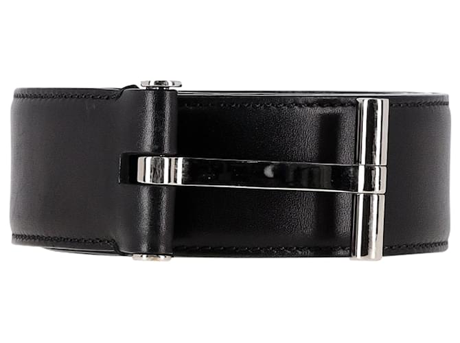 Tom Ford T-Buckle Belt in Black Leather Joli Closet