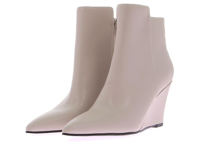 Autre Marque Non Signé / Unsigned ankle boots T.EU 38 Leather Beige