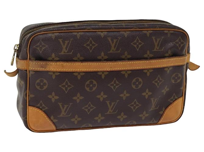 LOUIS VUITTON Monogram Compiegne 28 Clutch Bag M51845 LV Auth am6370 Cloth  ref.1425214