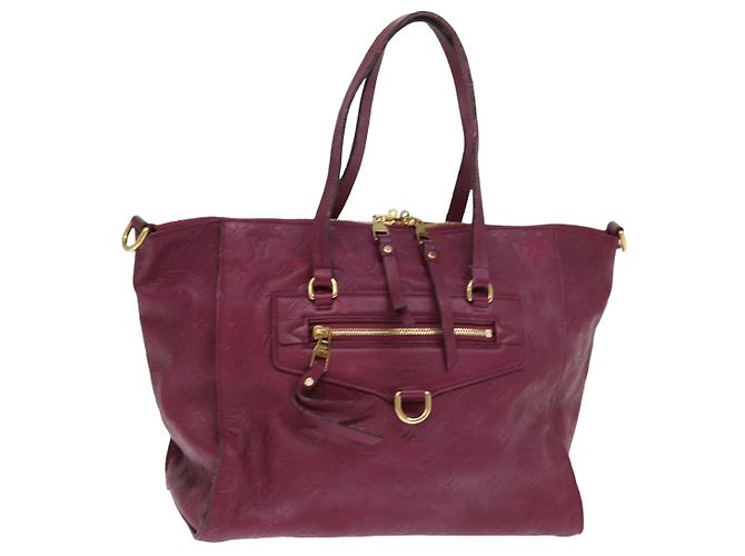 LOUIS VUITTON Bolsa Tote Lumineuse PM Monogram Empreinte Oroll M94046 Auth ep4527