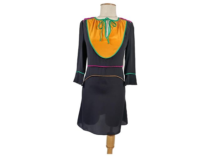 Vestido de seda Fontine Vanessa Bruno Multicolor