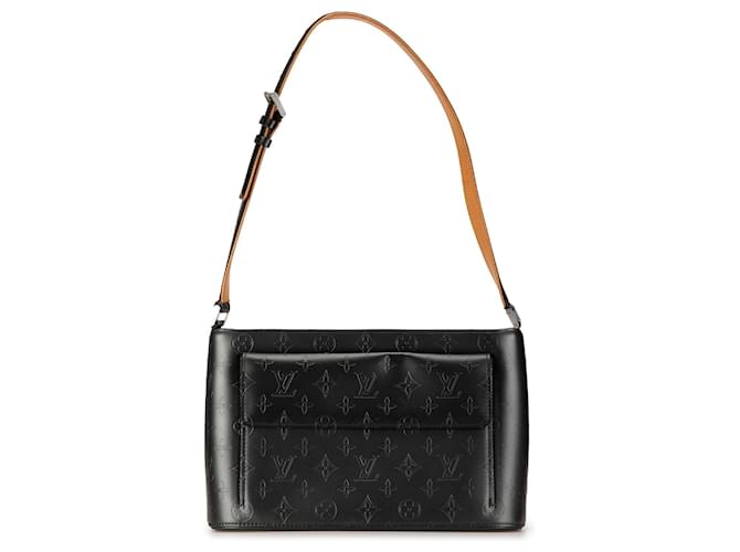 Bolsa de ombro Alston em monograma cinza Louis Vuitton Couro  ref.1425412