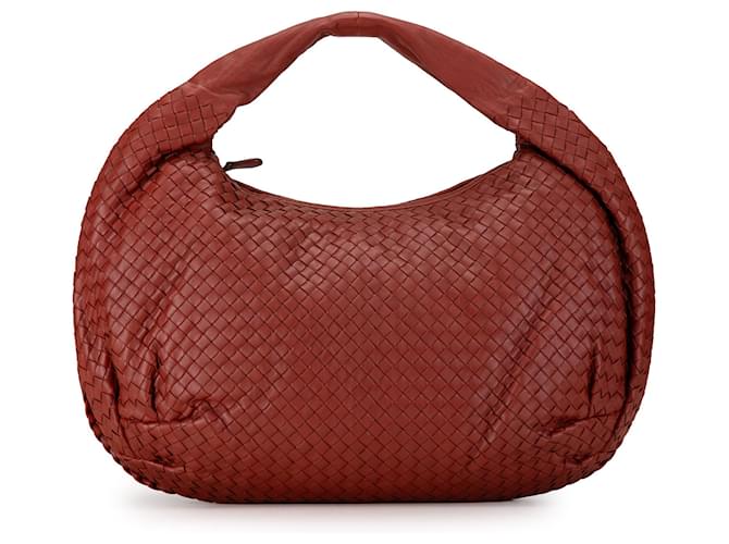 Red Bottega Veneta Intrecciato Belly Hobo Bag Leather ref.1425433 Joli Closet