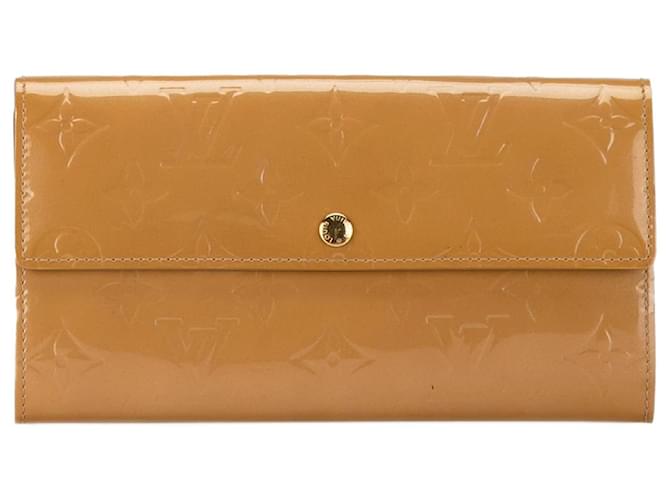 Portefeuille Sarah en Monogram Vernis marron Louis Vuitton Cuir  ref.1425473