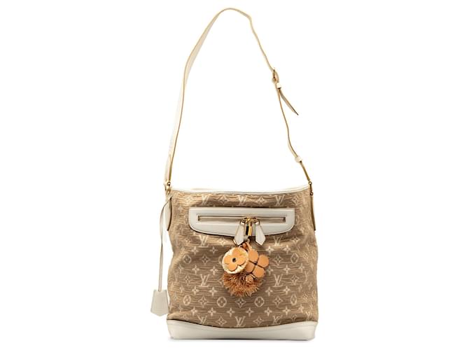 Bolsa de ombro Sabbia Monograma Louis Vuitton marrom Algodão  ref.1425484