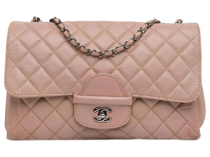 Tan Chanel CC Quilted Lambskin Turnlock Flap Shoulder Bag Camel Leather  ref.1425559