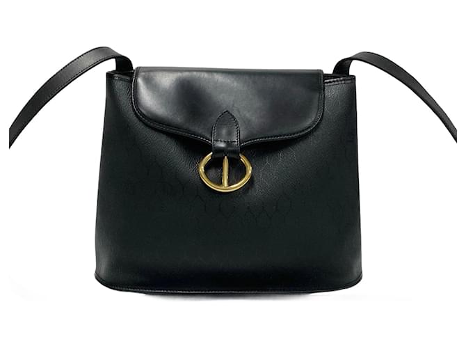 Bolsa transversal de couro Dior em muito bom estado Preto  ref.1425658