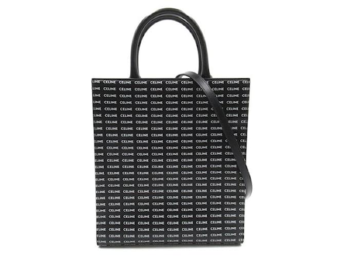 Céline Celine Petit Cabas Vertical Sac Tote en Toile 191542DT2.38AW en Excellent État Noir  ref.1425665