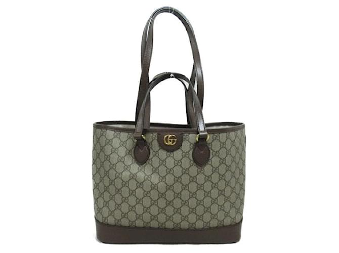 Sac fourre-tout en toile Gucci GG  Sac fourre-tout en toile 765043 en très bon état Marron  ref.1425673