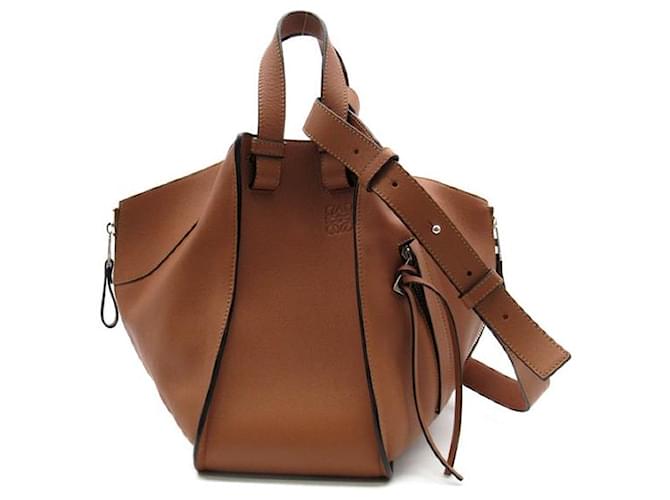 Bolso de mano Loewe Medium Hammock de cuero A538S35X51 en excelente estado Castaño  ref.1425688