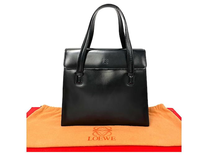 Bolsa de couro Loewe Bolsa de couro em ótimo estado Preto  ref.1425702