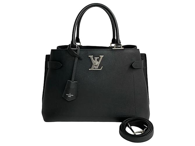 Louis Vuitton Lock Me Day Tote Bag Leather Tote Bag M53730 in Excellent condition Black ref.1425729 Joli Closet