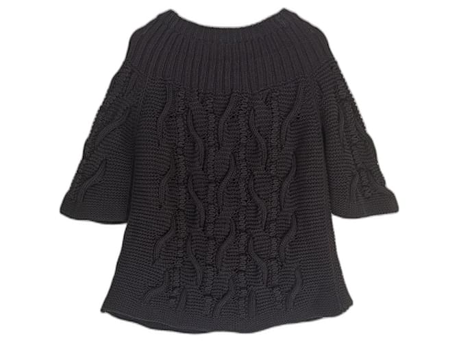 Agnona Pullover Schwarz Baumwolle  ref.1425797