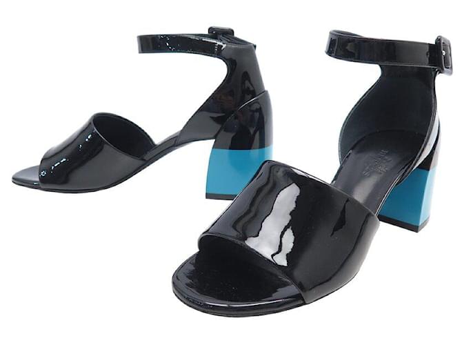 Hermès NINE HERMES SHOES SANDALS ANNE H201032Z 35 PATENT LEATHER SANDALS SHOES  ref.1425892