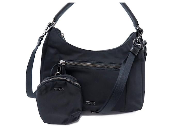 NUEVE BOLSO TUMI HOBO ADELAIDE + BOLSITO CHARME 146575 146597 BOLSO Negro Lienzo  ref.1425921