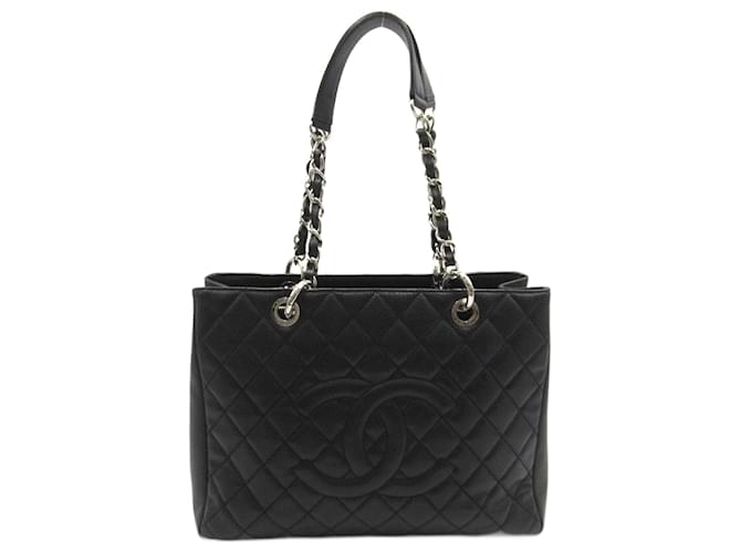 Chanel Caviar GST Leder Tote Bag A50995 in sehr gutem Zustand Schwarz  ref.1426025