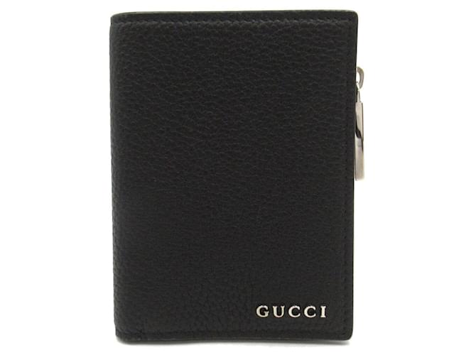 Gucci Bifold wallet Leather Short Wallet 795292 in Great Condition Black  ref.1426049