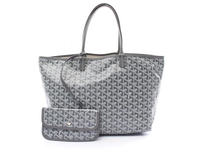 Goyard Goyardine Saint Louis PM Canvas Tote Bag in Good condition Grey Cloth  ref.1426055