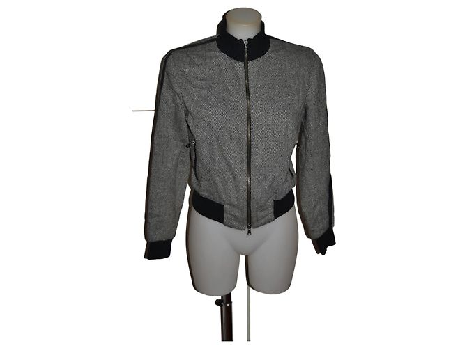 Autre Marque Jo Jacket Leather and Wool Coat Multiple colors