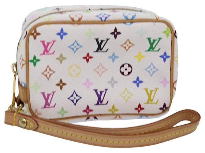 LOUIS VUITTON Monogram Multicolor Trousse Wapity Pouch White M58033 Auth ac3004A  ref.1426197