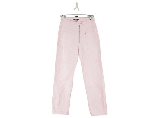 Isabel Marant Jeans rectos de algodón Rosa 