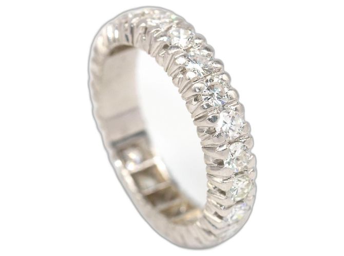 Autre Marque Anello ALLEANZA in Diamanti e Oro Bianco. Seconda mano Grigio