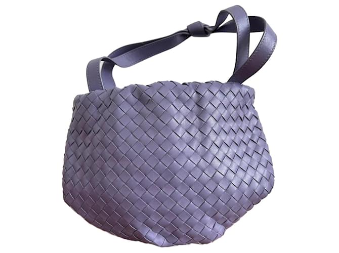 Bottega Veneta Small Bulb Purple Leather  ref.1426345