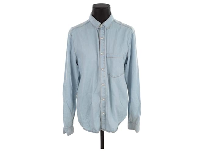 Ami Cotton shirt Blue  ref.1426376