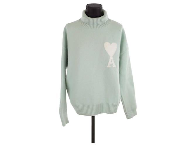 Ami Pull-over en laine Vert  ref.1426379