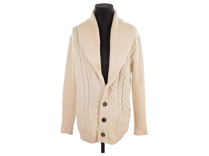 Ami Wool cardigan Beige  ref.1426381