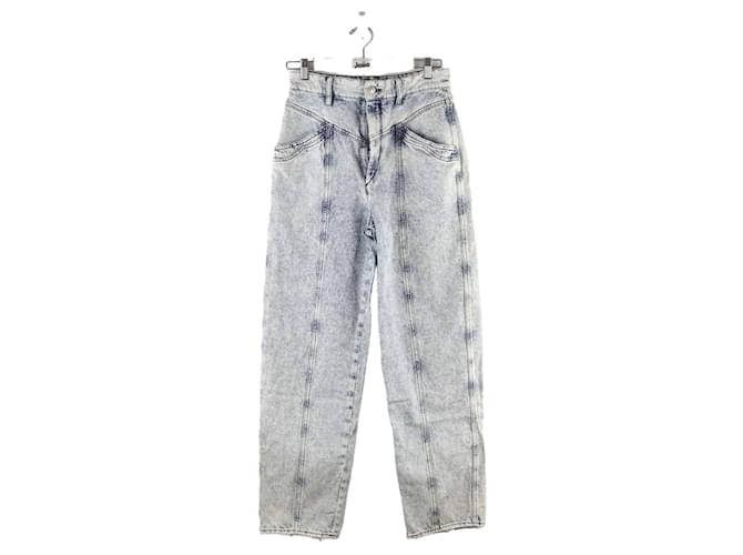 Isabel Marant Jean droit en coton Bleu  ref.1426403