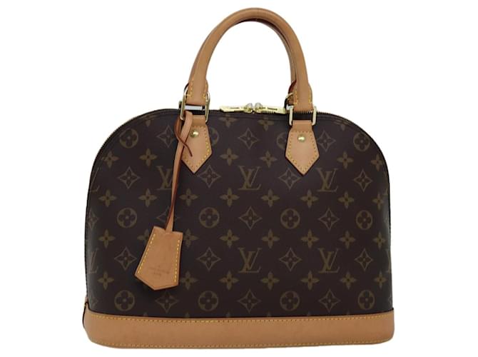 Louis Vuitton Alma Marrone Tela  ref.1426469